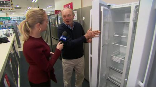 Gerry Harvey from Harvey Norman showed 9NEWS some of the best deals in store. (9NEWS)