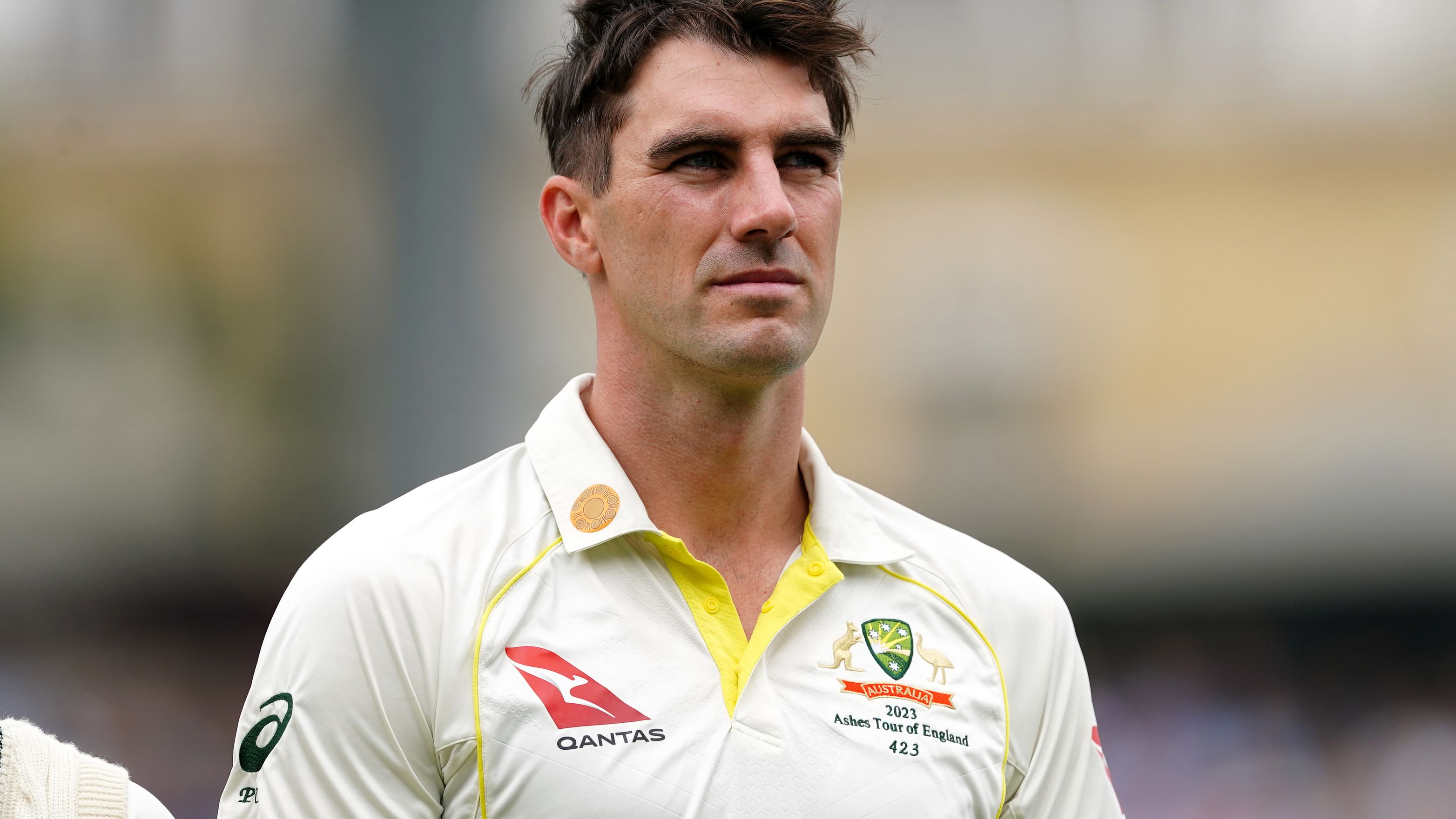 Australia captain Pat Cummins before day one of the fifth LV= Insurance Ashes Series test match at The Kia Oval, London. Picture date: Thursday July 27, 2023. (Photo by Mike Egerton/PA Images via Getty Images)