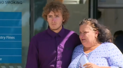 His emotional mother told reporters the crash was an accident. (9NEWS)