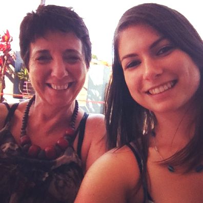 Keely Blest with her mum Barbara  in 2012.