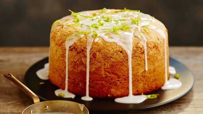 Angel lime glazed cake