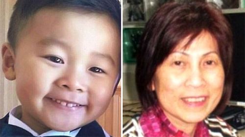 Alistair Kwong, 4, and Mai Mach, 60.