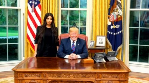 Kim met US President Donald Trump where she helped secure the release of a grandmother behind bars.