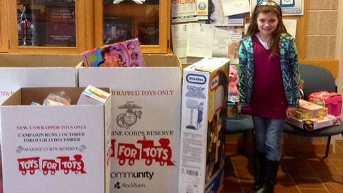 Nine-year-old girl donates birthday presents to local kids for Christmas