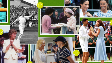 Iconic photos of the royals at Wimbledon