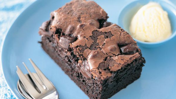 Double choc fudge brownies