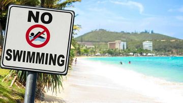 Swimming has been banned on beaches in Noumea, New Caledonia.