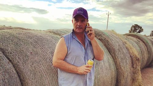 Brendan Farrell from Burrumbuttock Hay Runners.