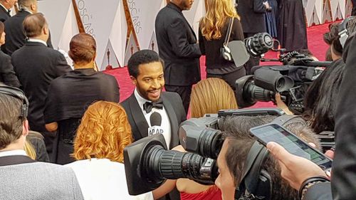 Moonlight star Andre Holland. (9NEWS/Ehsan Knopf)