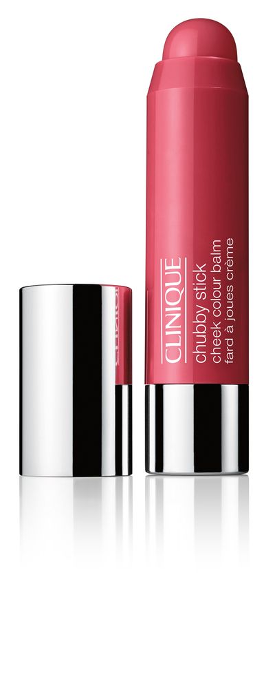 <a href="https://www.clinique.com.au/product/1593/30944/Makeup/Blushers/NEW-Chubby-Stick-Cheek-Colour-Balm" target="_blank">Clinique Chubby Stick Cheek Colour Balm in Roly Poly Rosy, $42.</a>