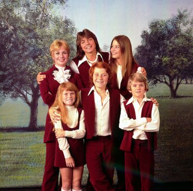 Photo of Partridge Family, circa 1970.
