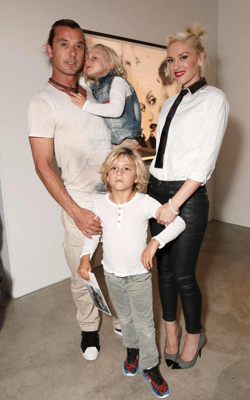 Gwen Stefani and Gavin Rossdale with children Zuma and Kingston. (AAP)