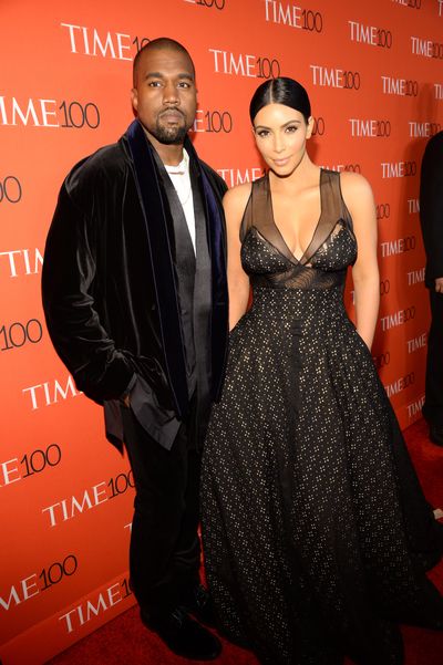 Kanye West and Kim Kardashian West attend <em>TIME</em> 100 Gala, April 2015