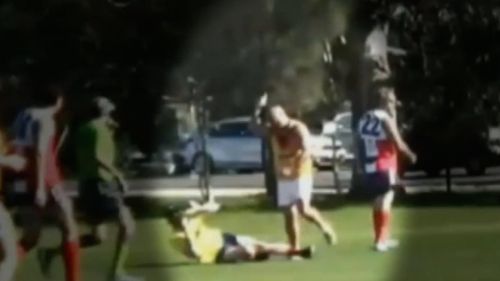 Adelaide amateur football on-field assault