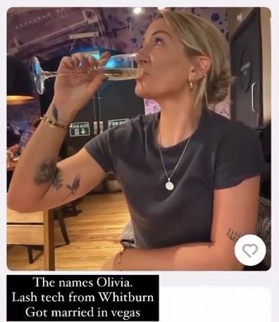 One calls her 'Olivia' and uses a photo of her drinking.