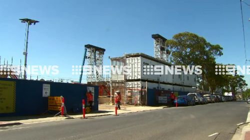 Sky rail constructions are underway. (9NEWS)