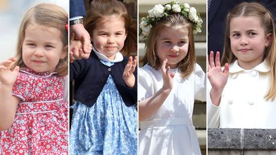 The evolution of Princess Charlotte's royal wave