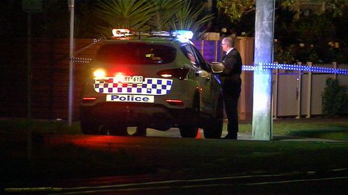 The man had been walking home from a night out with friends when he was hit by the vehicle on Yarra Street at about 3.15am.