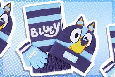 9PR: Bluey Kids Hat, Scarf and Glove Set