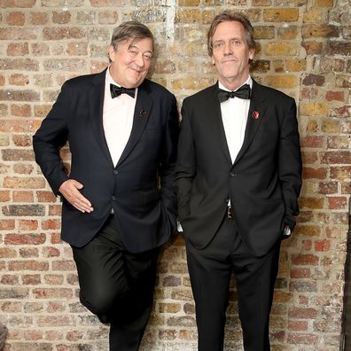 Stephen Fry and Hugh Laurie at the SeriousFun London Gala 2018 at The Roundhouse on November 6, 2018 