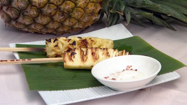 Grilled pineapple