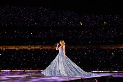 Taylor Swift performs at Accor Stadium on February 23, 2024 in Sydney, Australia.