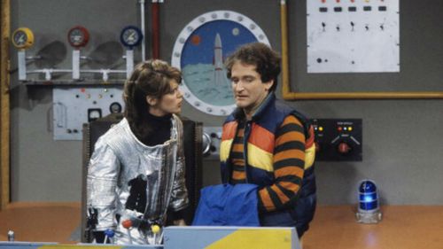 During the making of Mork and Mindy Williams departed from the scripts and ad libbed most of his lines.