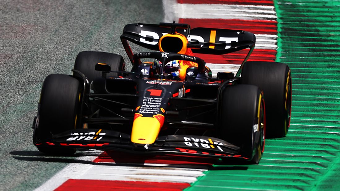 Max Verstappen in action at the Austrian Grand Prix.