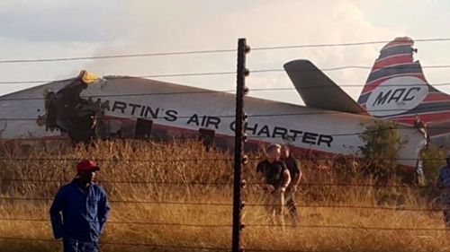 The plane crashed into a dairy farm. Picture: AAP