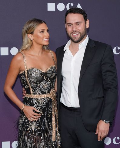 Scooter Braun and wife Yael Cohen Braun attend the MOCA Benefit in 2019.