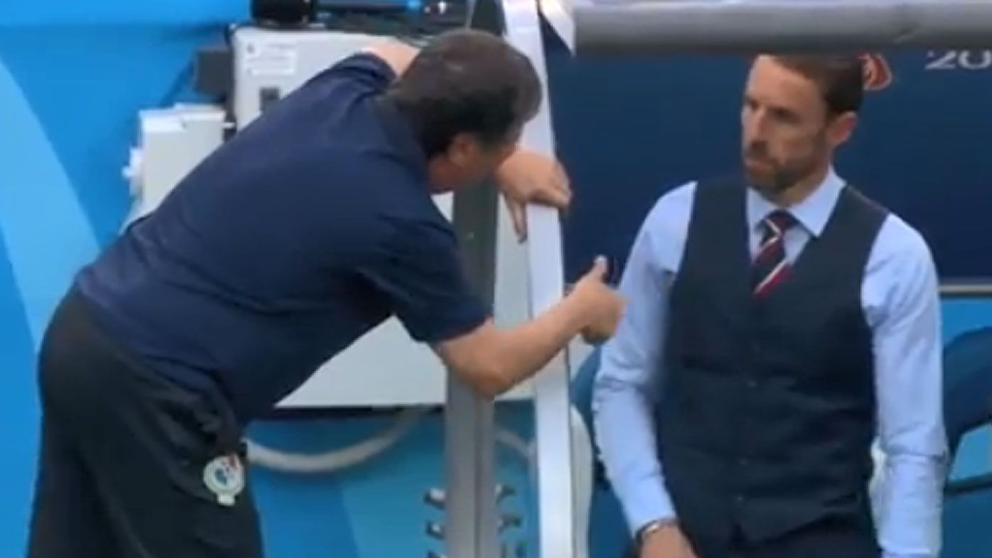 What Panama's coach said to England's Gareth Southgate at halftime in World Cup match