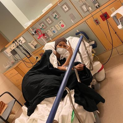 Singer Teyana Taylor shares selfie from emergency room following hospitalisation. 