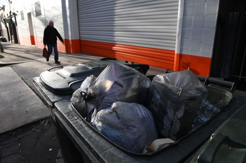 Plastic bags are still commonly used by households to remove regular rubbish. Picture: AAP