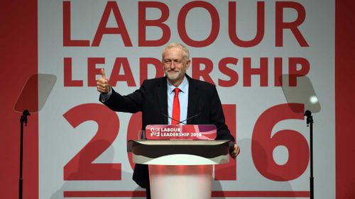 Corbyn re-elected leader of UK Labour