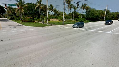 The intersection where the deadly crash happened. (Google)