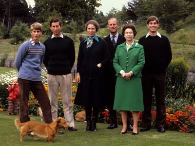 Prince Philip with his family