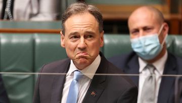 Greg Hunt giving his farewell address to Parliament.