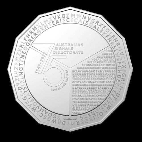 The 50c coin contains four kinds of secret code.