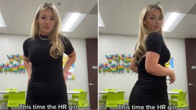 TikTok user Maria Dee films confrontation with HR rep over work dress