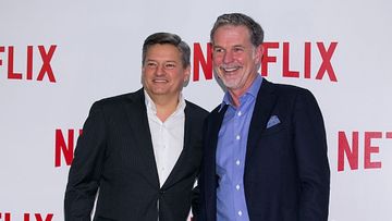 Netflix's top executives, Ted Sarandos and Reed Hastings.