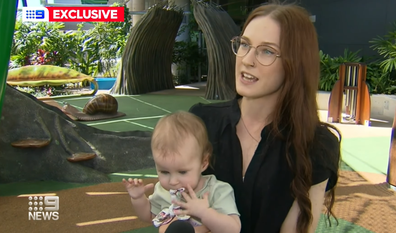 Casey spoke to 9News Queensland about her experiences with Violet's diagnosis.