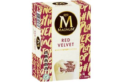 Magnum Red Velvet: 22.7g sugar — almost 6 teaspoons