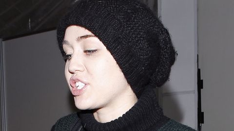 Miley Cyrus arrives at LAX airport on Monday morning