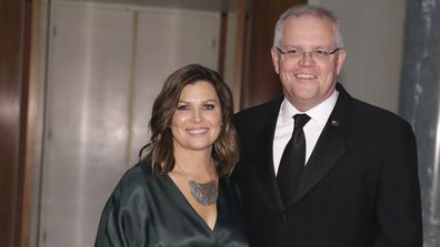 Jenny Morrison and Prime Minister Scott Morrison.