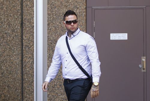 Blake Martin, a member of the Finks, whose lawyer said in court it was not an organisation driven by crime. Picture: AAP