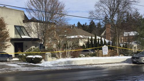 The house where the couple were found dead in Toronto. Now the family court case has taken a new twist.