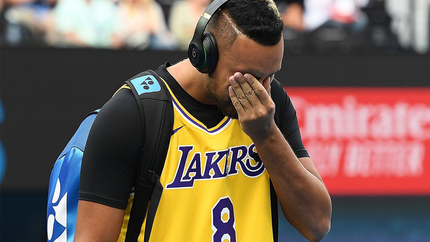 Nick Kyrgios pays touching tribute to Kobe Bryant at Australian Open