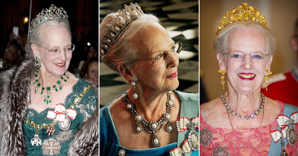 Lav en seng klart Baglæns Queen Margrethe II jewels: The jewellery worn by Queen Margrethe II of  Denmark | Style guide | In Pictures
