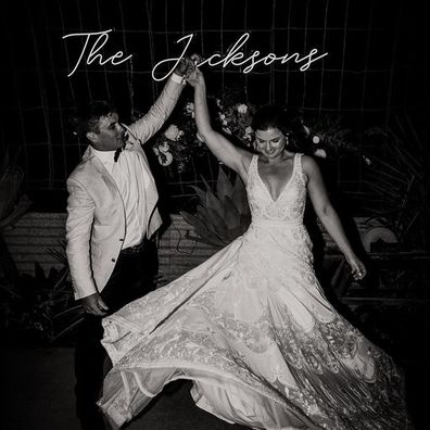 Lauren and Nick Jackson dance on the night of their wedding.