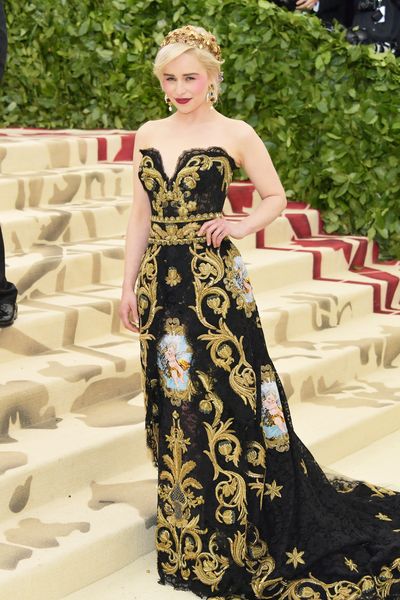 Actress Emilia Clarke in&nbsp;Dolce &amp; Gabbana